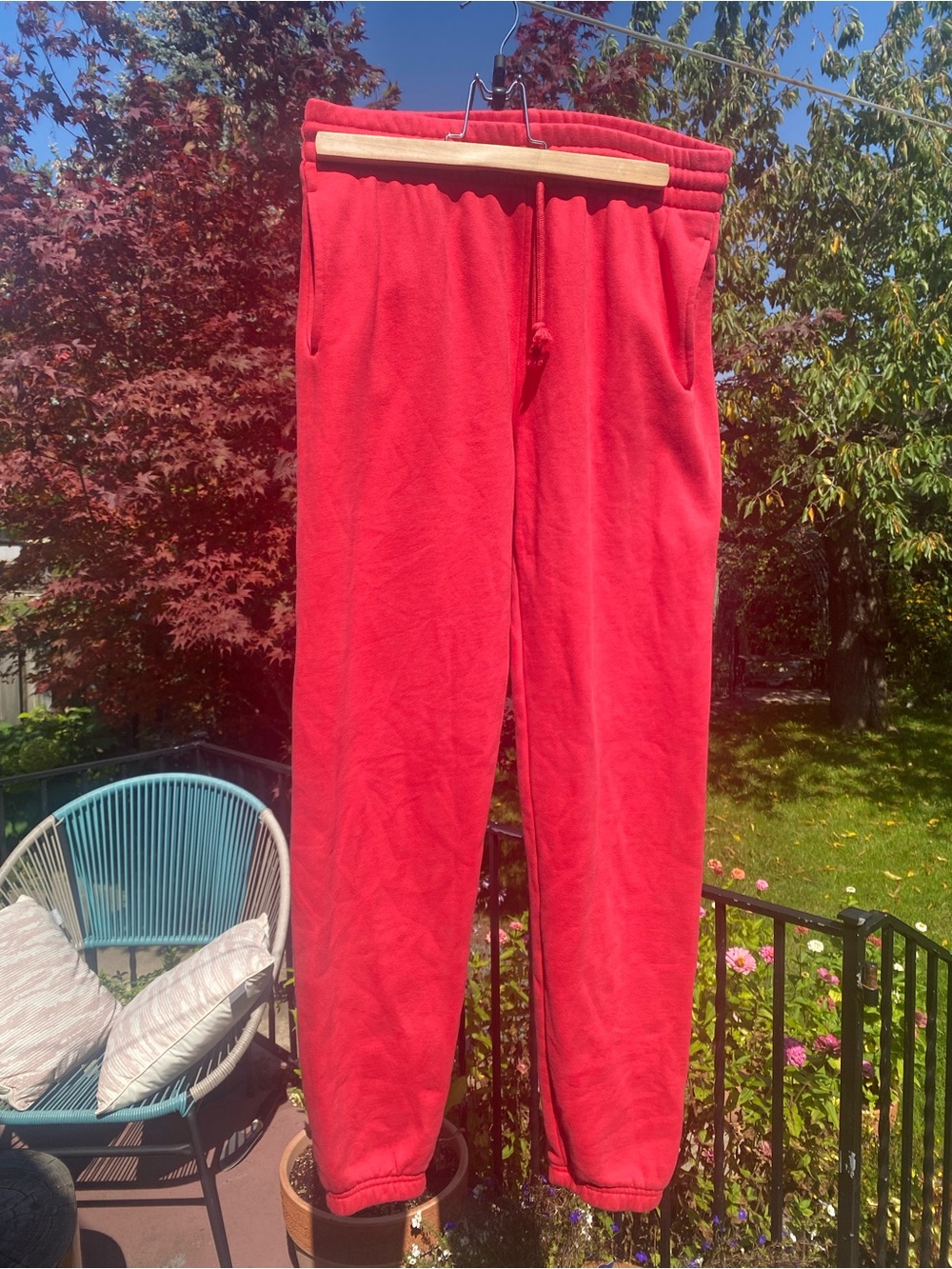 TNA Red Fleece Joggers - Women's Track Pants